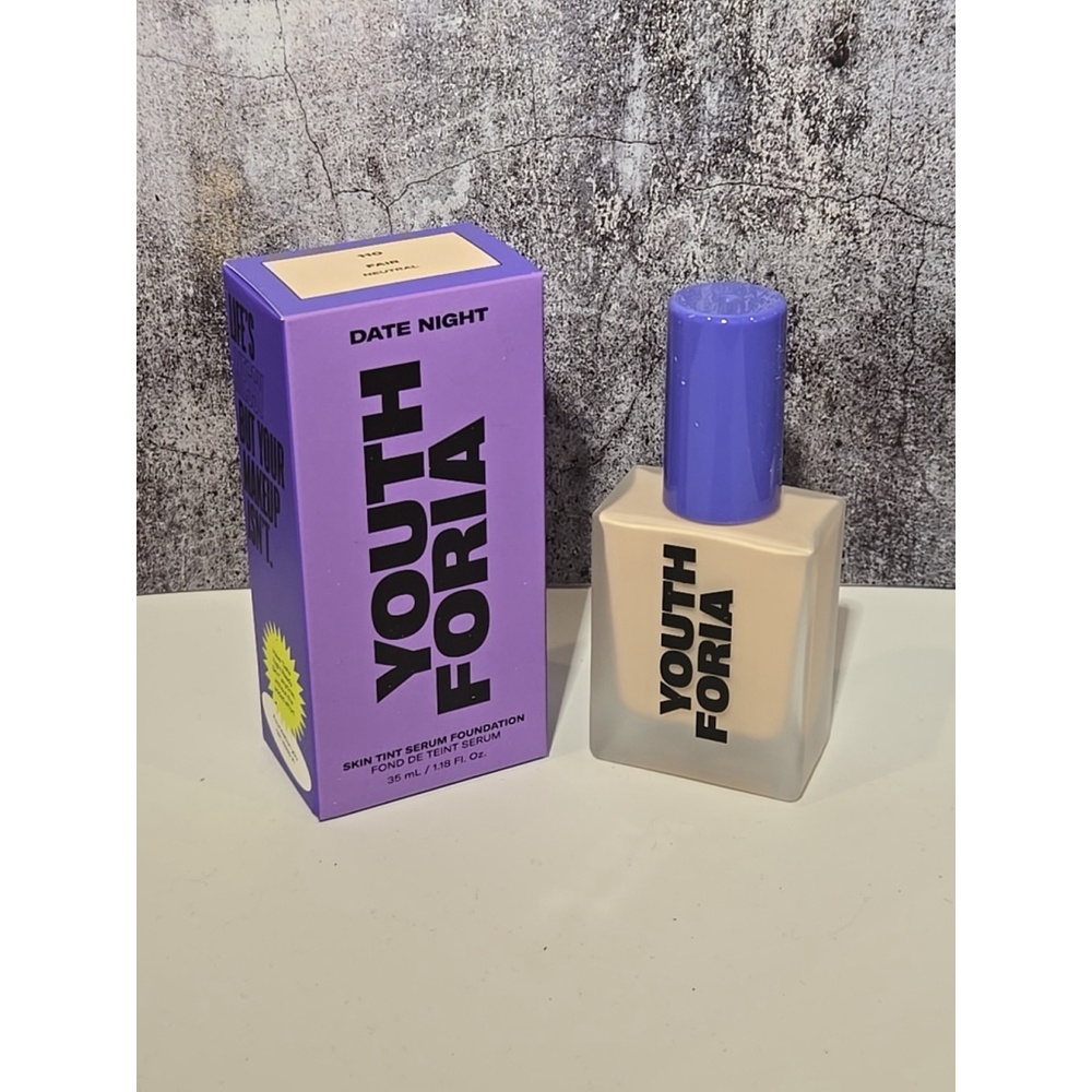 Youth Foria Date Night Skin Tint Serum Foundation 110 FAIR NEUTRAL New (105)